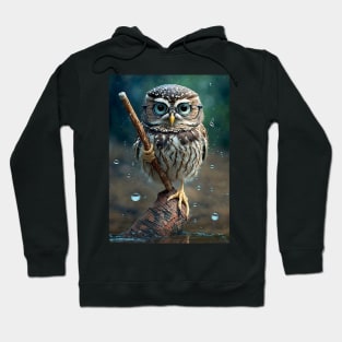 Owl With Glasses Hoodie